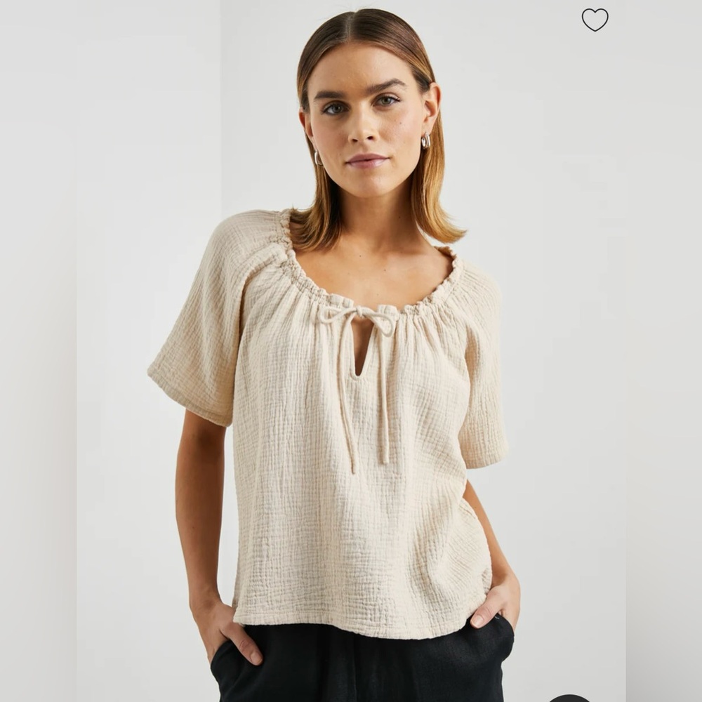 RAILS women’s double gauze Judith top size L in beige